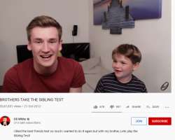 White was first featured on YouTube video of his elder brother named The Sibling Test in year 2012 that was the first time James was appeared in a vid